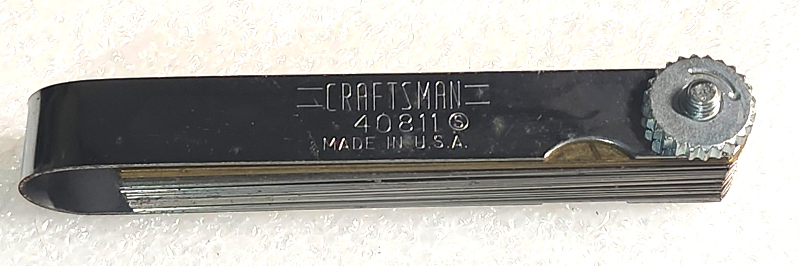 Craftsman 40811  Steel Brass Thickness Feeler Gauge Set
