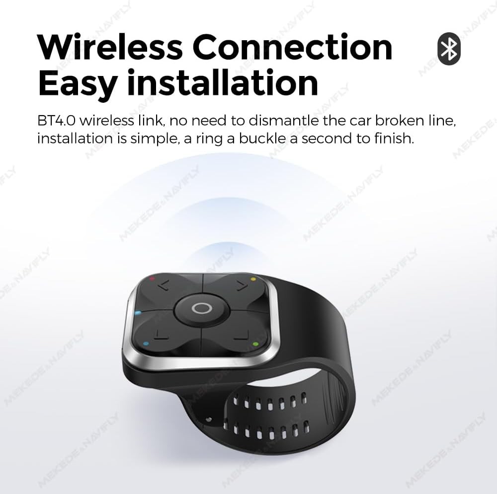 DUDUAUTO Wireless Car Steering Wheel Controller Button for Android Car Radio