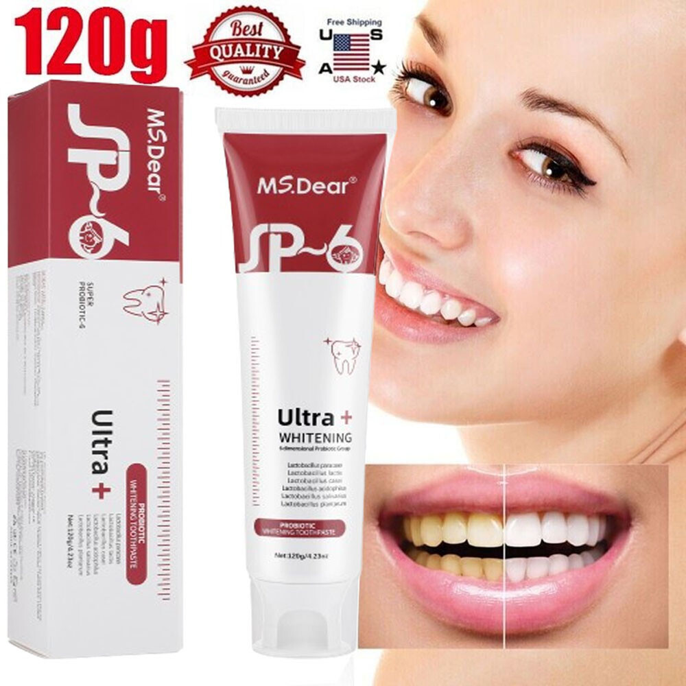 Sip-6 Toothpaste, Whitening Sp-6 Toothpaste, Sp-6 Probiotic Whitening Toothpaste