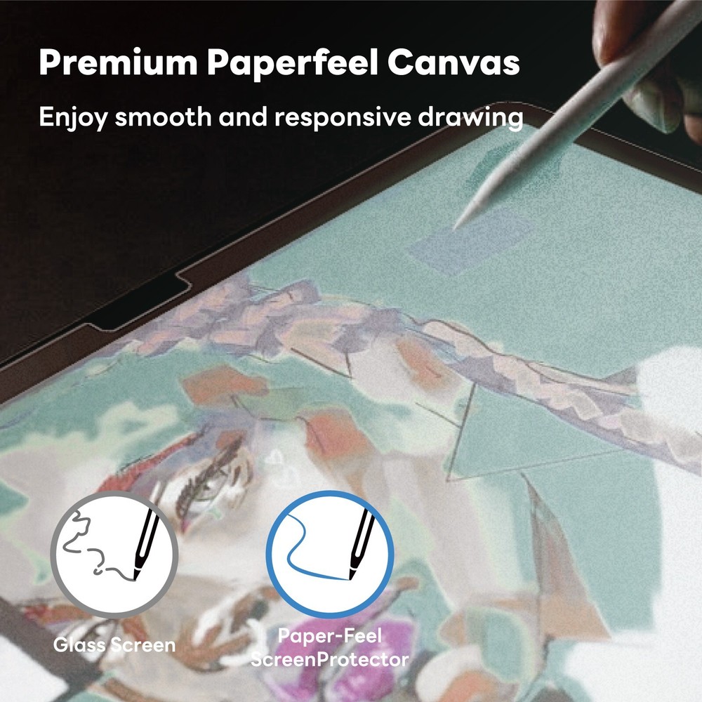 Penoval Detachable Paper-feel Screen Protector for Google Pixel Tablet 2023