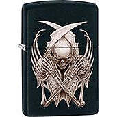 Zippo Windproof Metal Design Fire Lighter - Gladiator Skeleton