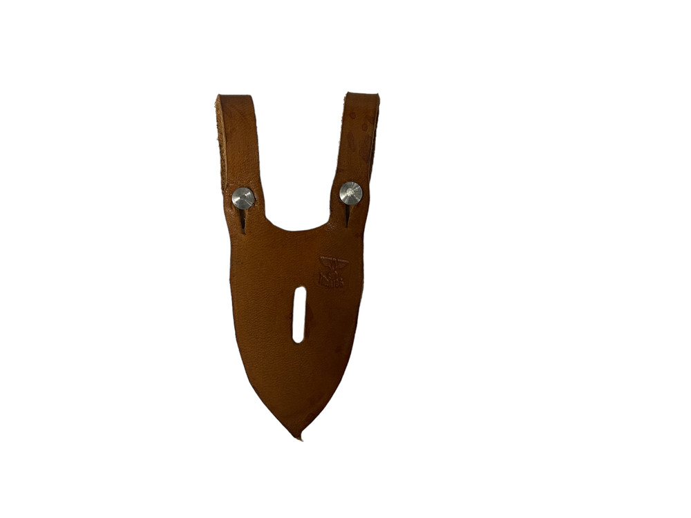 WWII German Binocular Tunic Buttoning Tab - Brown
