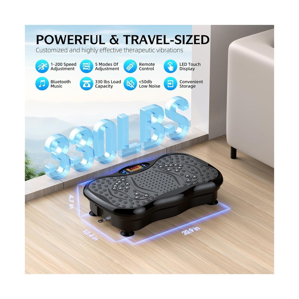 Vibration Plate Exercise Machine, Lymphatic Drainage Machine for Weight Loss,...