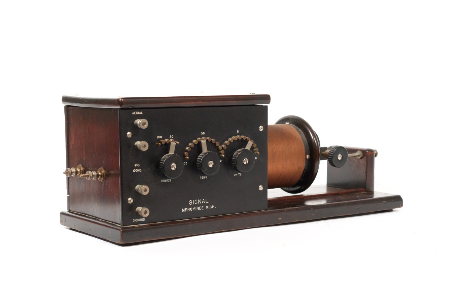 1919 Signal Navy Type Loose Coupler Radio Tuner From Legendary Muchow Museum