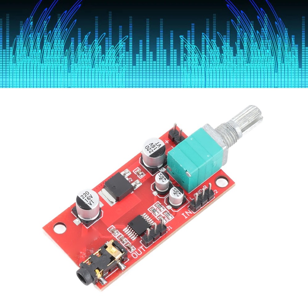 Headphone Amplifier Module 3.5mm Interface Earphone Preamplifier Board DC 3‑12V