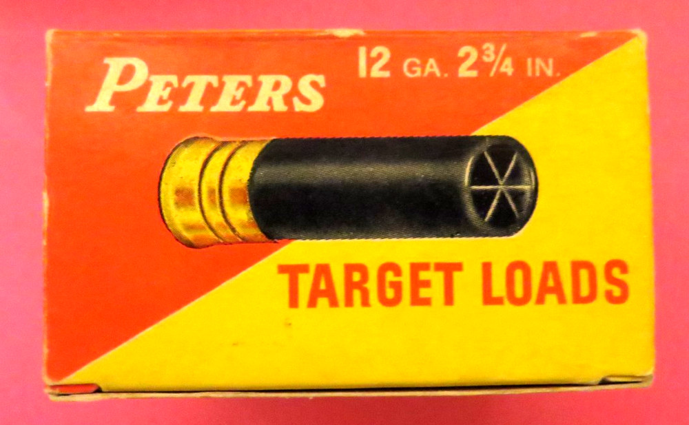 Vintage Peters Empty Target Loads 12 Gauge Shell Box