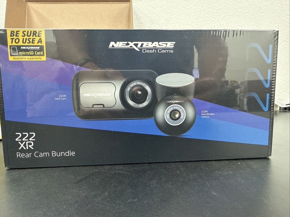 Nextbase 222XR Dash Camera + Rear Cam Bundle, Includes 32GB SD Card