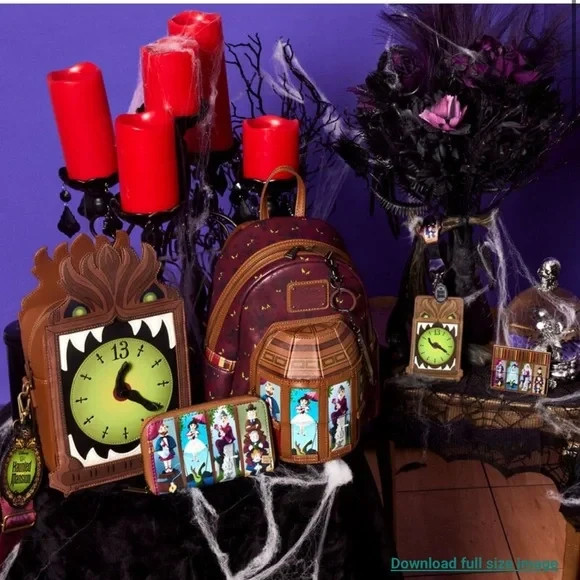 Loungefly Disney Haunted Mansion Stretching Portraits Zip-Around Wallet