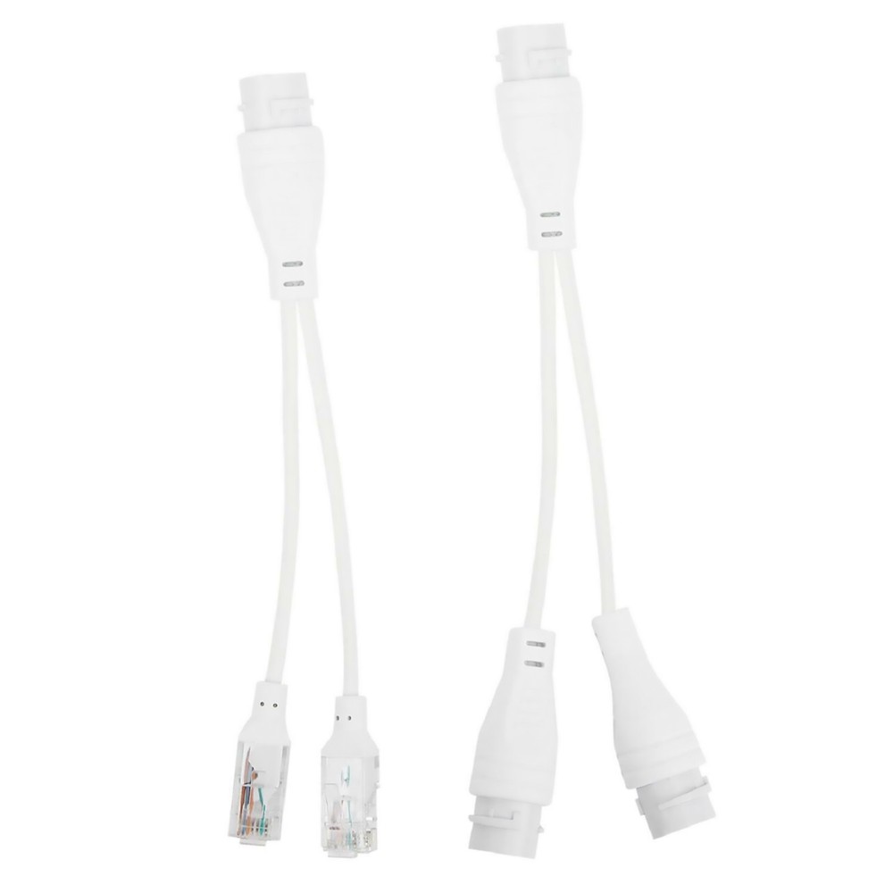 1 to 2 Adapter Network Splitter With Gasket/Rubber Plug/Case/Tailpipe Set