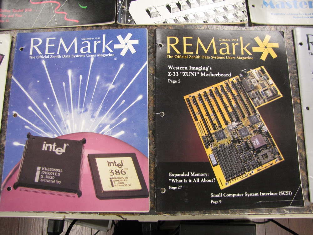 1991 REMark Heath Zenith User Group Magazines Computer Advertisements 1-10/12