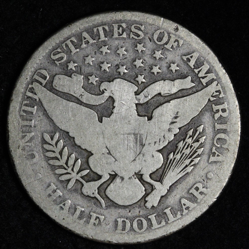 1893 Barber Silver Half Dollar VG E298 SUET