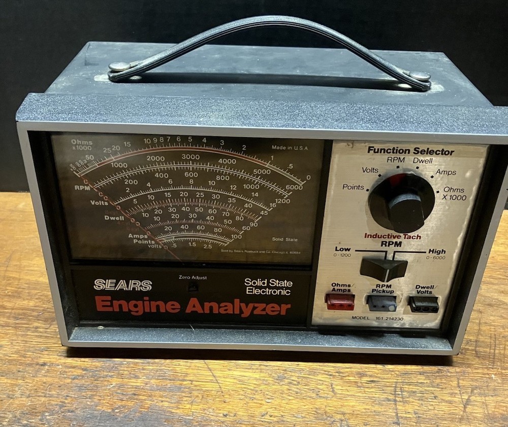 Sears Model 161.214230 Solid State Electronic Engine Analyzer Vintage Untested