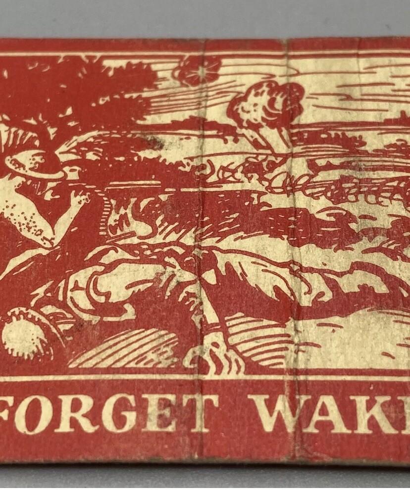 WW2 United States Army Lest We Forget Wake Island Wartime Match Case