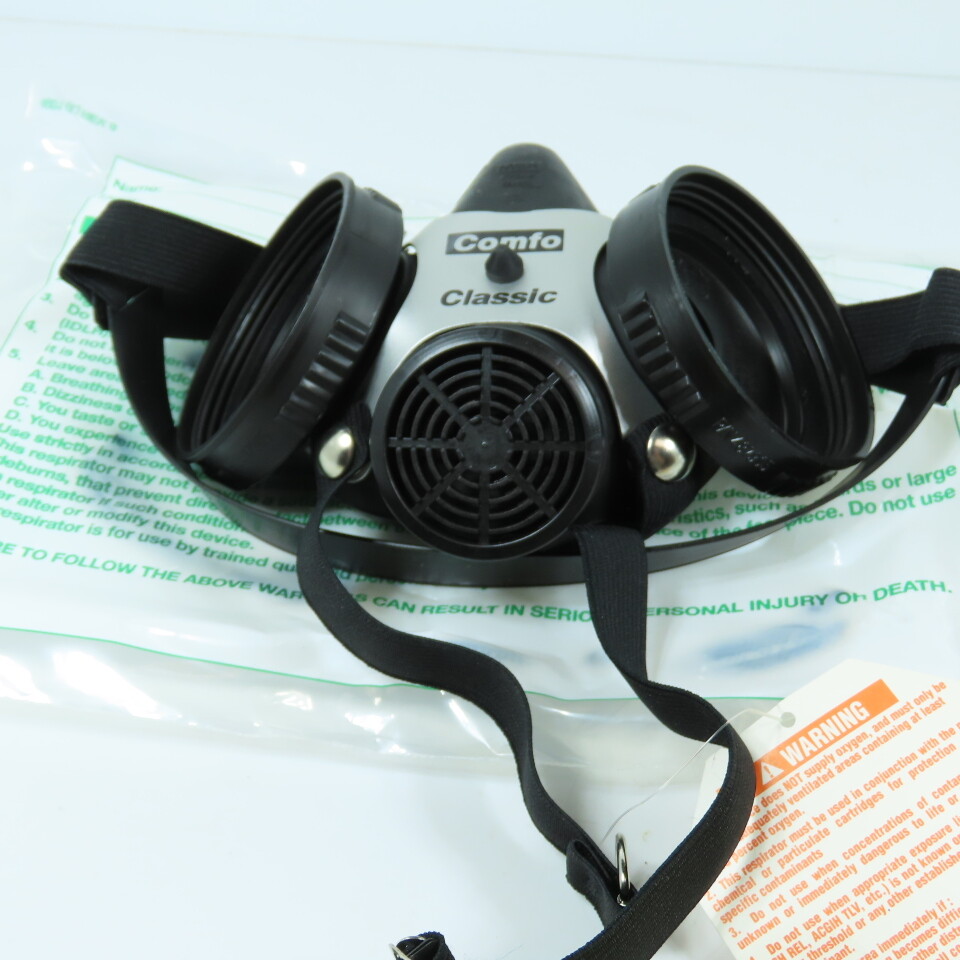 MSA 808074 Comfo Classic Respirator Facepiece Medium Black Softfeel