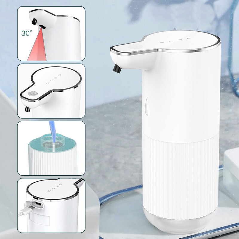 Automatic Touchless Foaming Soap Dispenser IR Sensor for Kitchen Bathroom 350ML