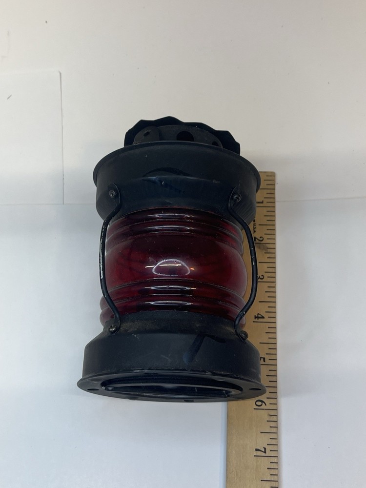 Vintage 6” Lantern Red Preowned