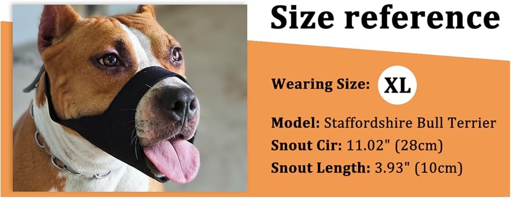 Pitbull Muzzle, Soft Muzzle for erican Bully Bulldog Boxers