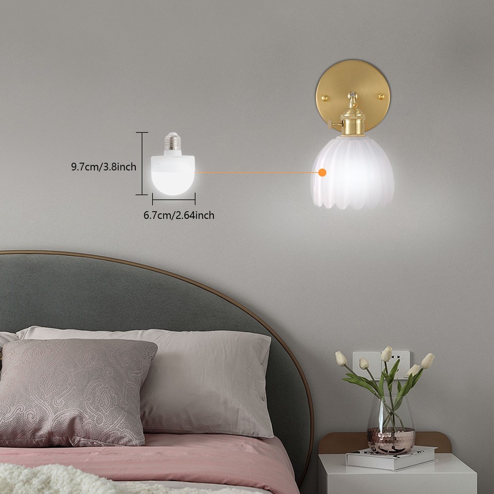 3-Color Rechargeable Light Bulb E26 Rechargeable Light Bulbs w/Remote Control