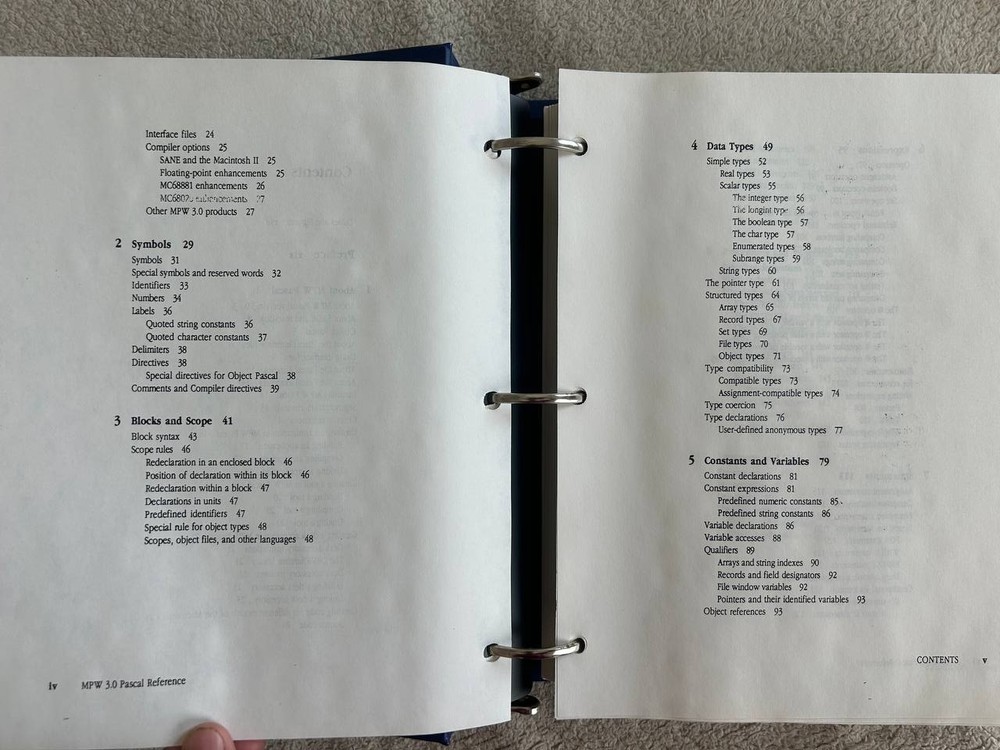 Vintage MPW 3.0 Pascal & C Reference Manuals Apple Macintosh Programmer