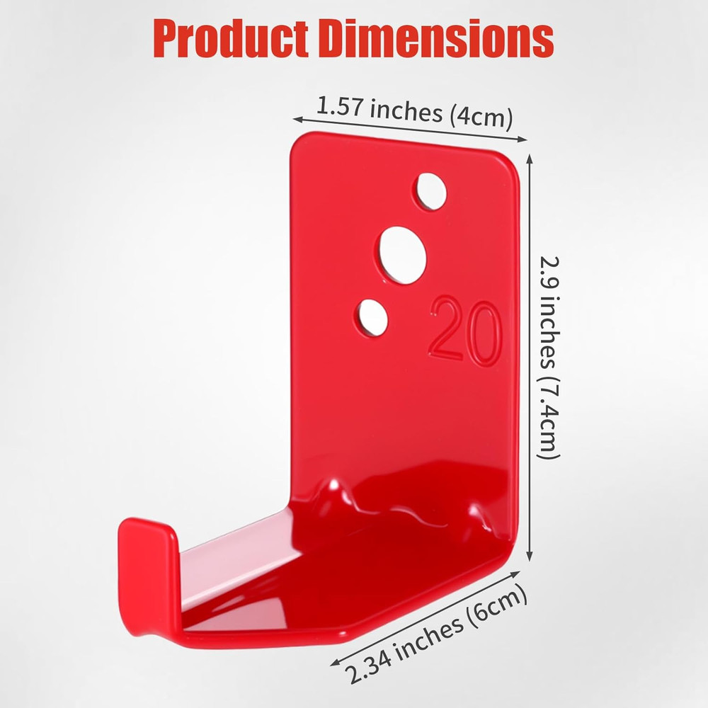 4 PCS Universal Fire Extinguisher Mount Wall Bracket, Fire Extinguisher Mounting