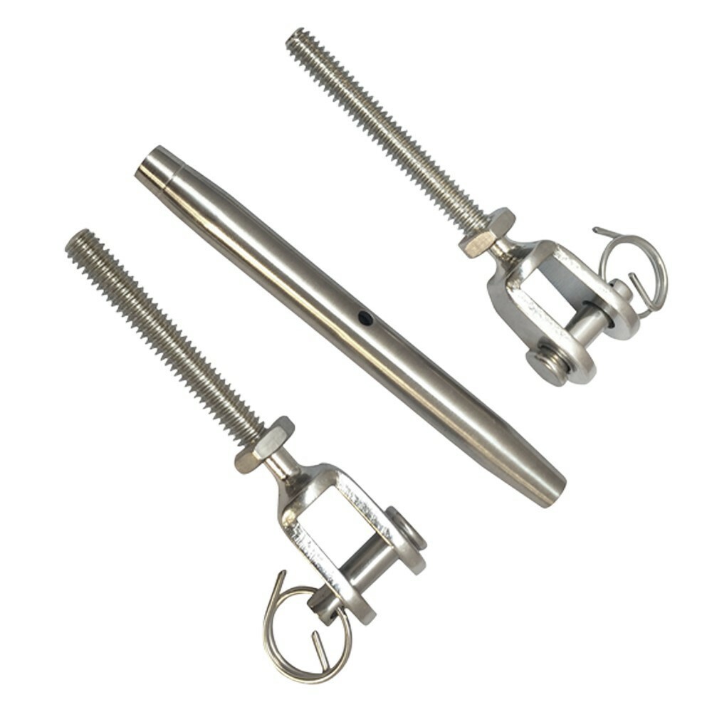 5 PC Marine Stainless Steel 1/4" Closed Body Turnbuckle JAW JAW Rigging