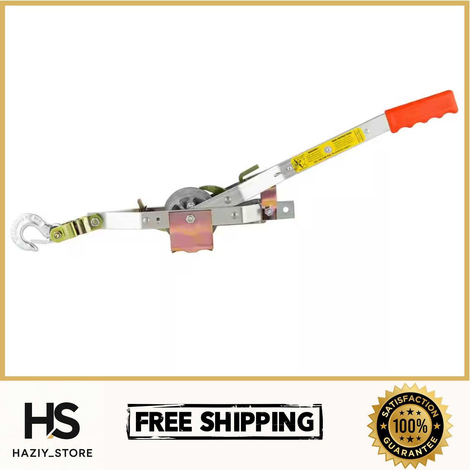 Maasdam Pow'R Pull Winch Rope Puller Metal Manual 1,500 lb. 3/4-Ton Capacity