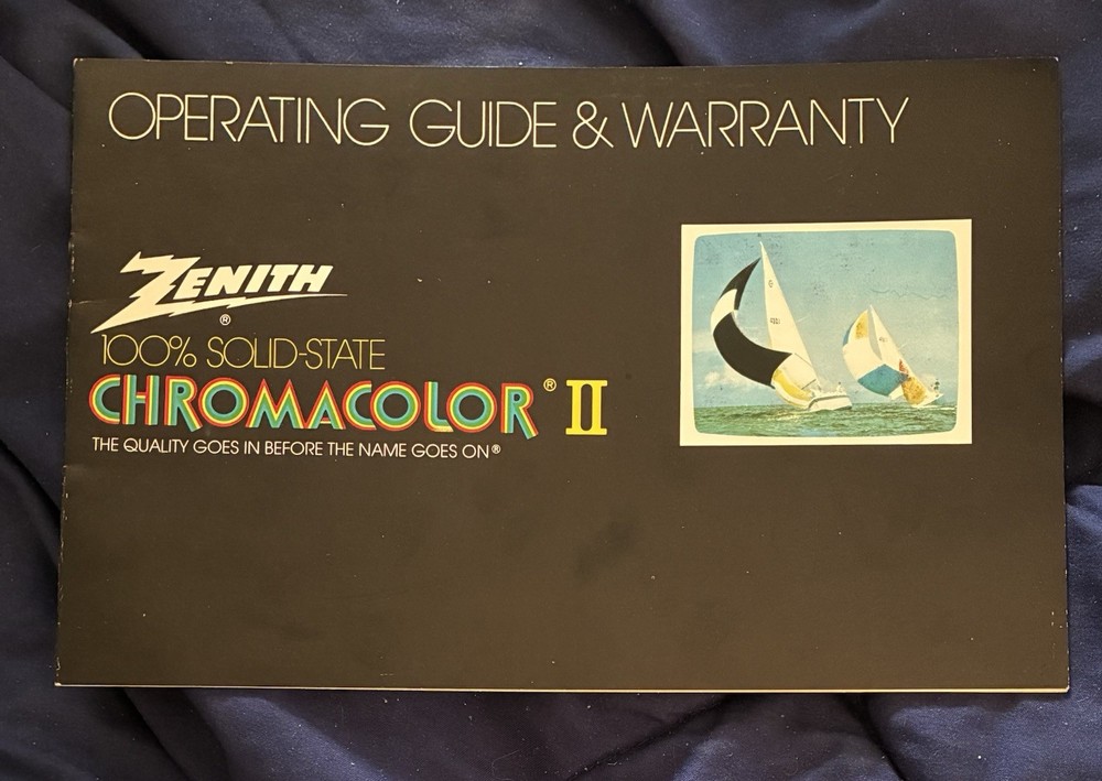 Zenith Chromacolor II Operating Guide