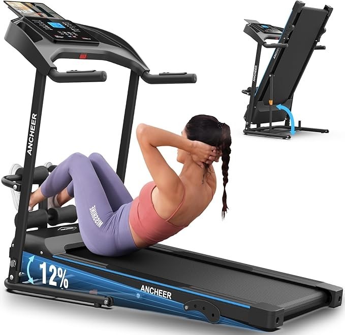 12% Incline Smart Treadmill Machine,Dual-Training Efficiency Treadmill Machine#