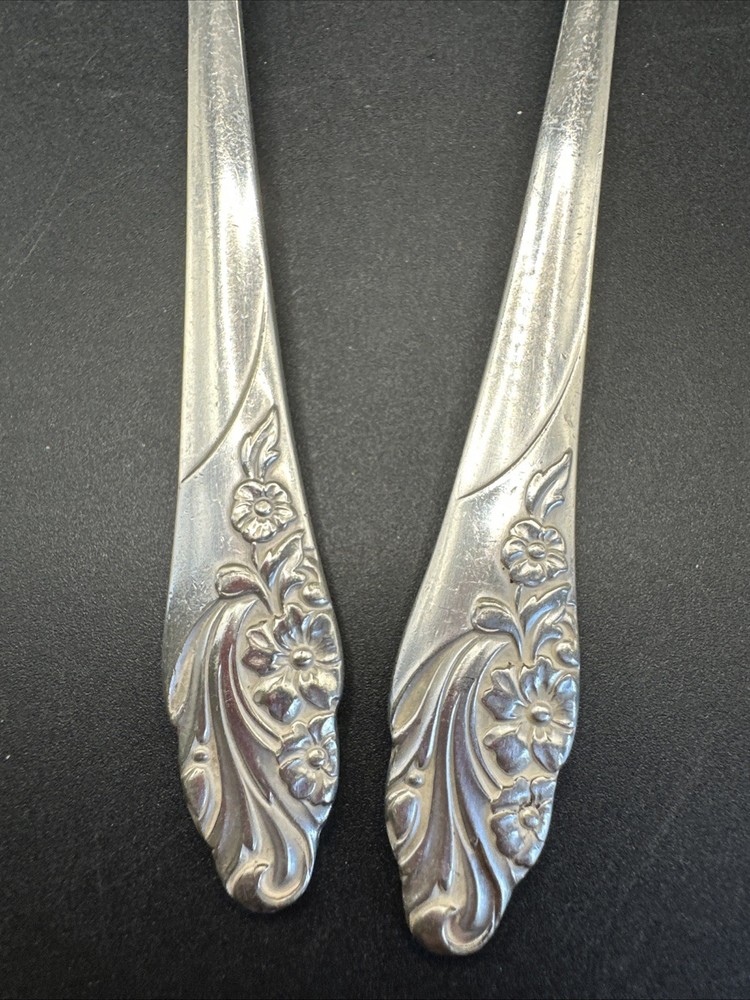 Oneida Community Silver Plate Evening Star 2- Serving Spoons