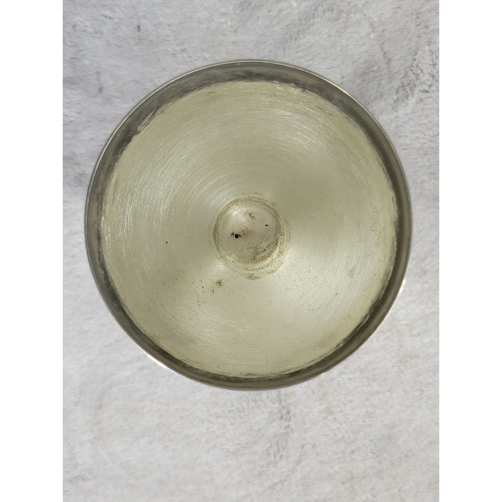 Godinger Silver Art Co Grape Vine Stem Wine Goblets Silver Plate Set of 2 Ornate