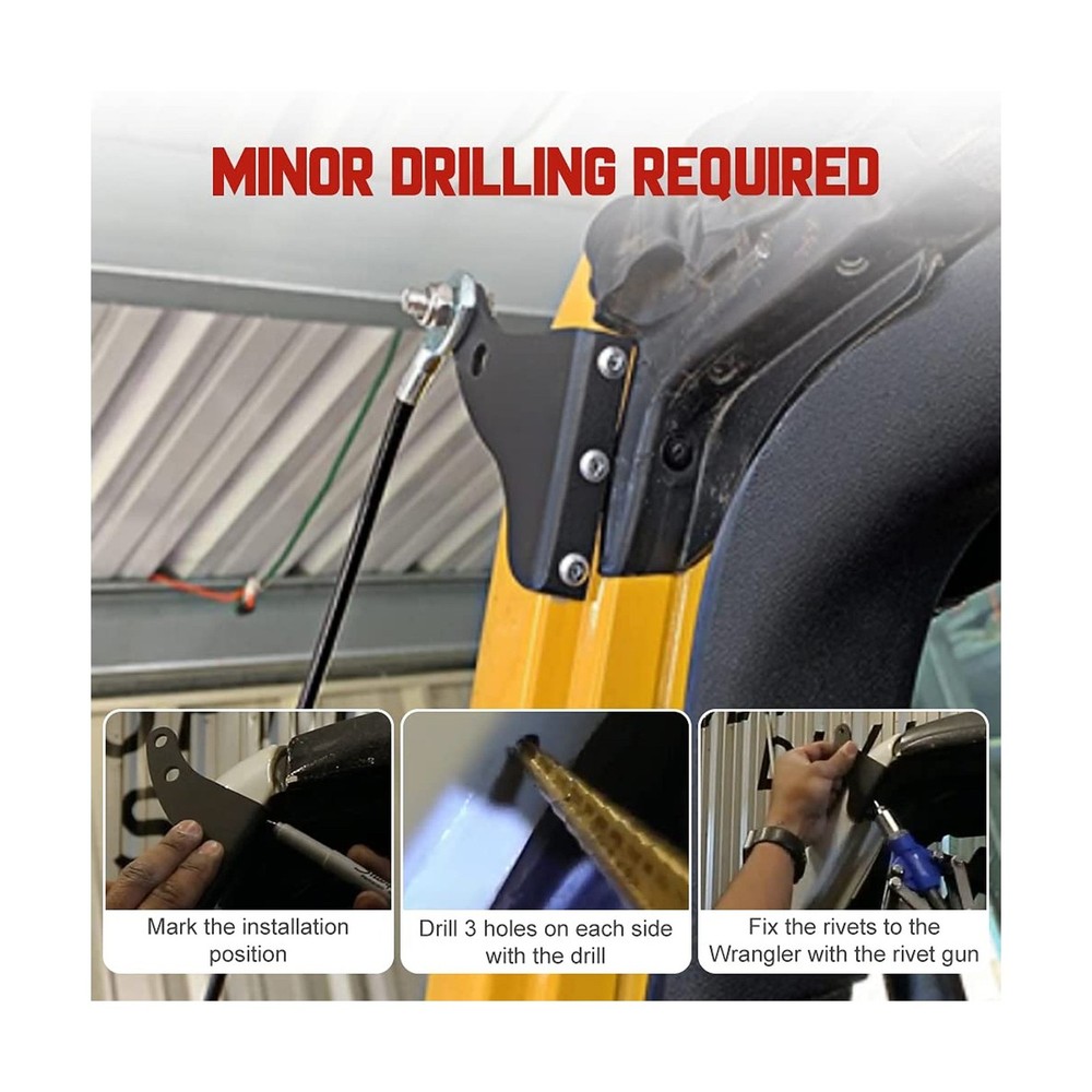 JK Limb Riser Adjustable Limb Risers Kit Through the Jungle Protect... Fast Ship