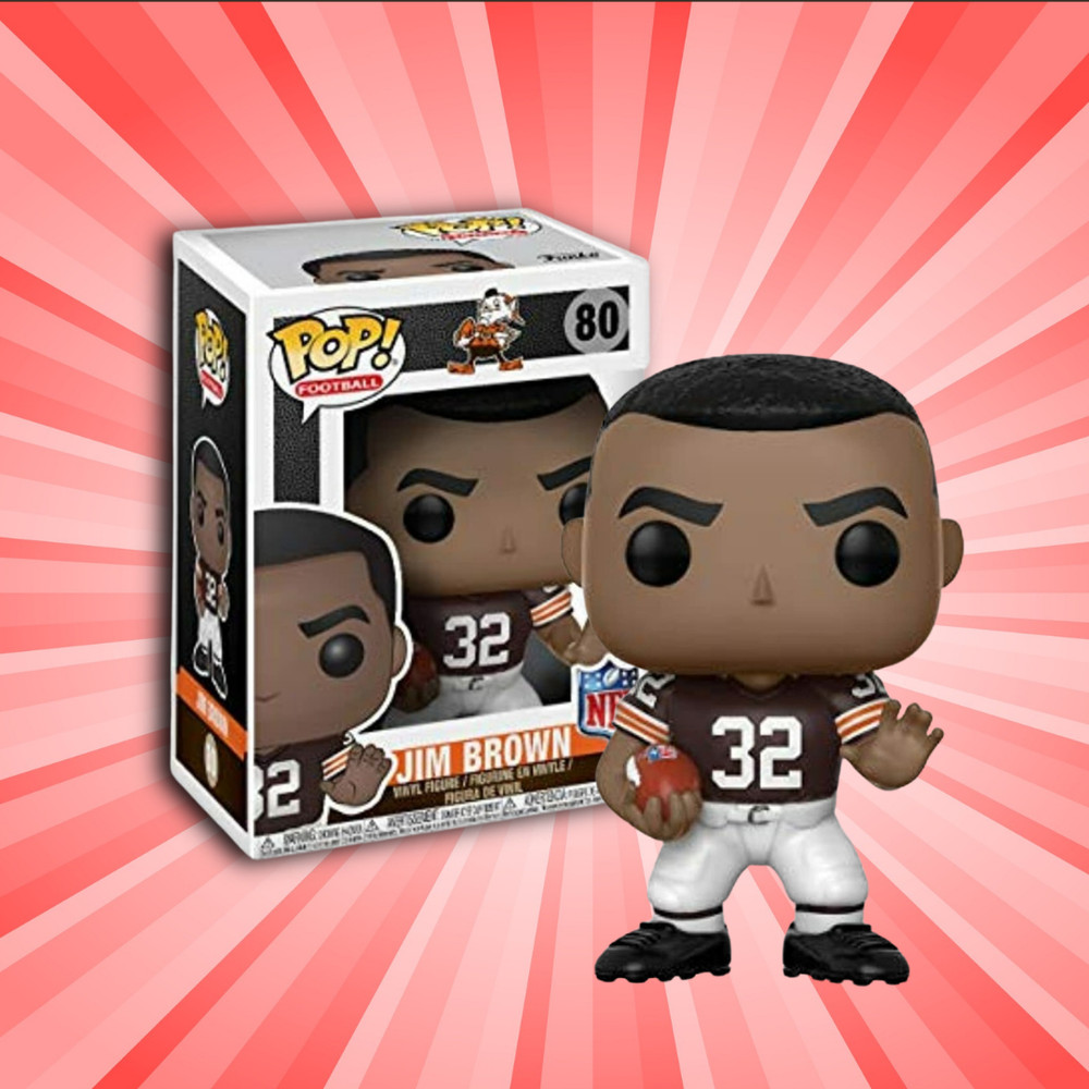 Funko Pop! NFL Browns Home Jim Brown #80 w/Protector