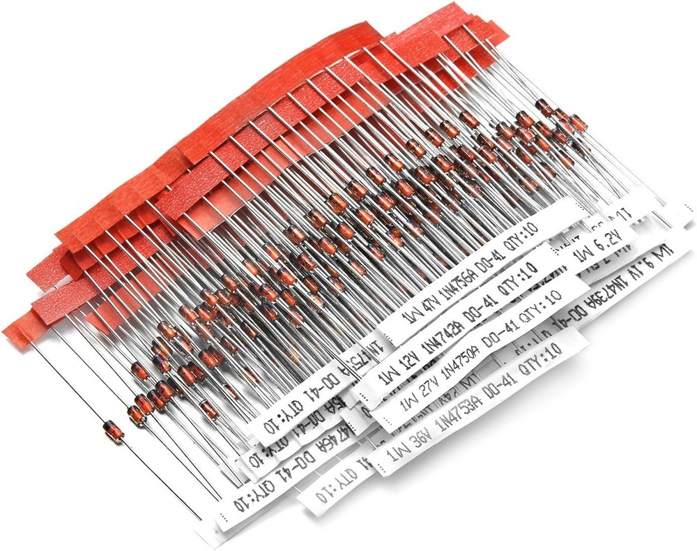 Chanzon 30 Values 300pc 1W Zener Diode Assorted Kit