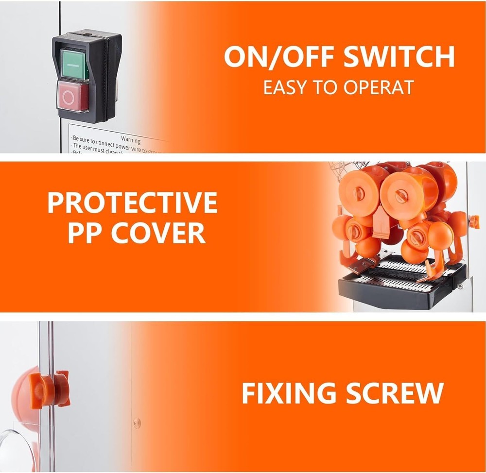 Commercial Automatic Orange Squeezer grapefruit Juicer Extractor Juice Machine