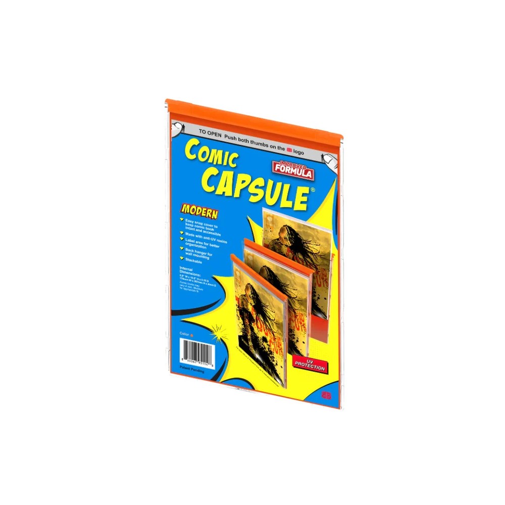 ORANGE Comic Capsule MODERN Comic Book Protector Display Case UV Shield NEW