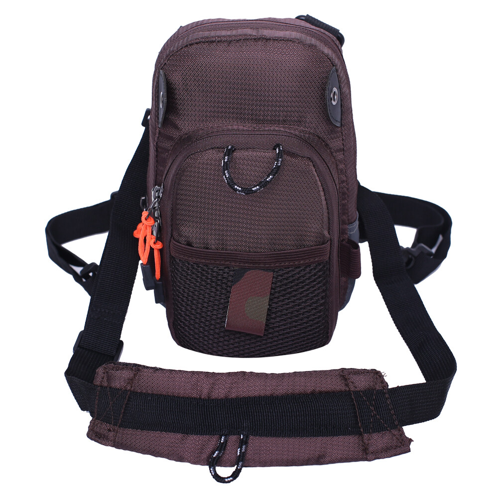 Fly Fishing Chest Bag Lightweight Waist Pack Tackle Tool Backpack Bag Black
