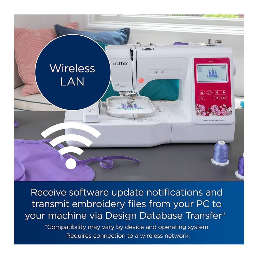 Brother Elite PE545 3.7-In LCD Touch Display Computerized Embroidery Machine