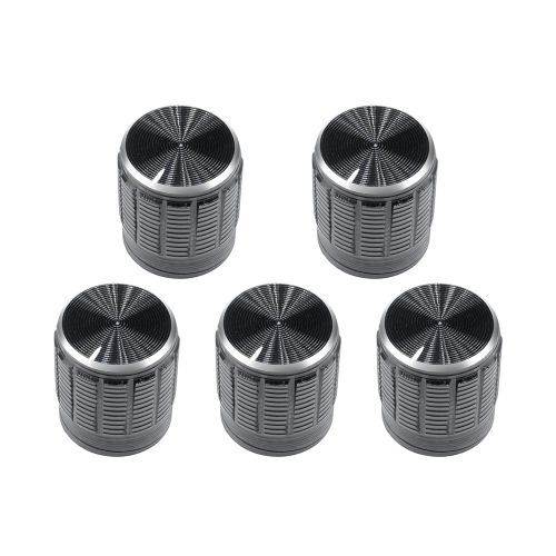 5PCS Useful Volume Control Rotary Knobs For 6mm Dia Knurled Shaft Potentiometer