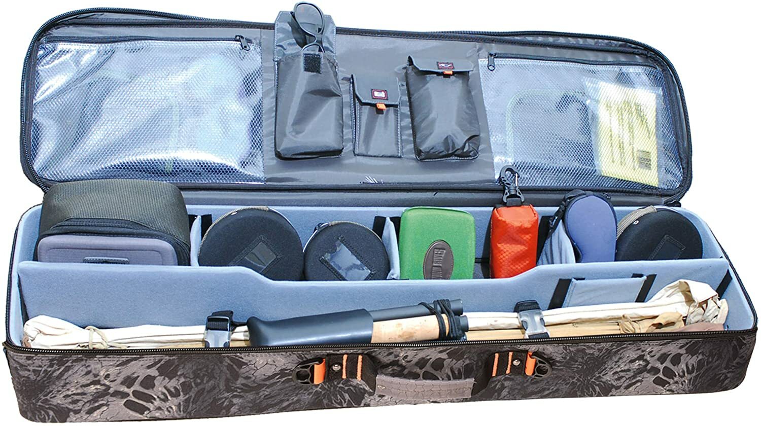 GPS 3451TC Fly Rod/Reel Travel Case with Straps 36" x 5" x 10.5", Grey