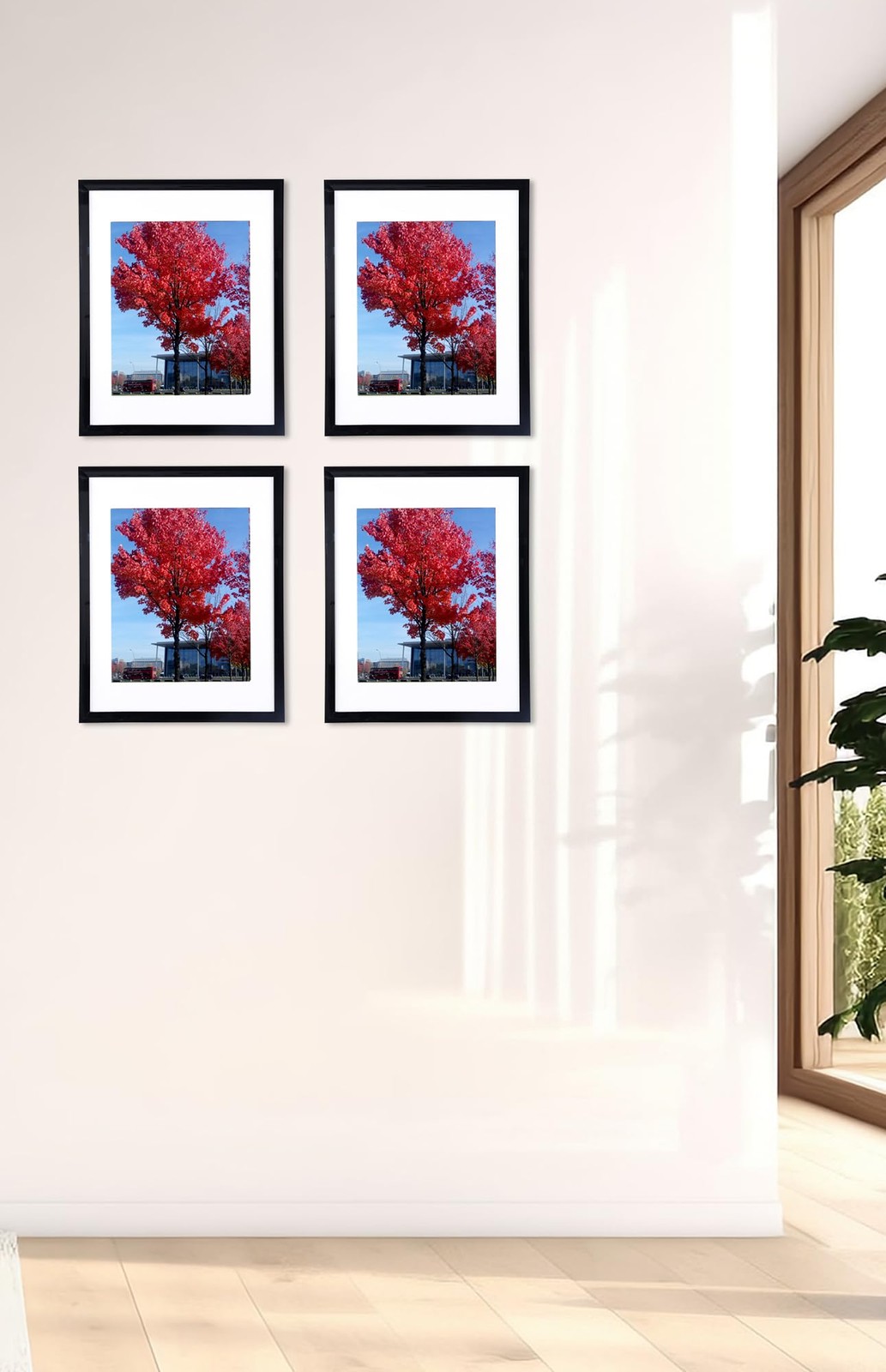 9x12 inch Picture Frame Black, Display Pictures 6x8 with Mat or 9x12 Without