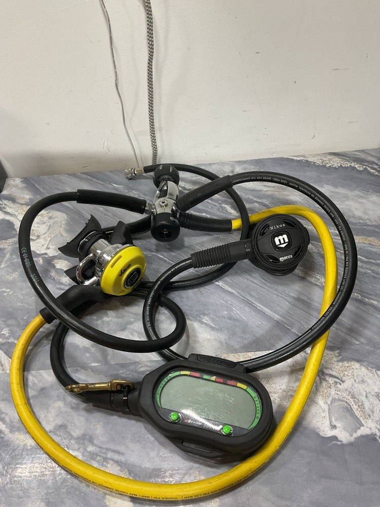 Aeris500AI Complete SCUBA Regulator + Computer Setup Voltrex Mares /Nikos Mares