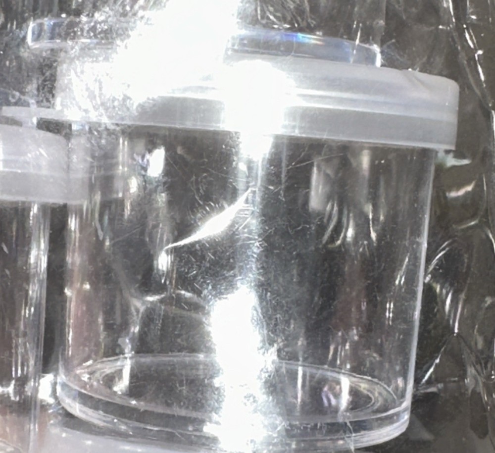 Crafter’s Square, 8pc, clear, Mini Storage Containers Snap Lid , Plastic. NEW👀