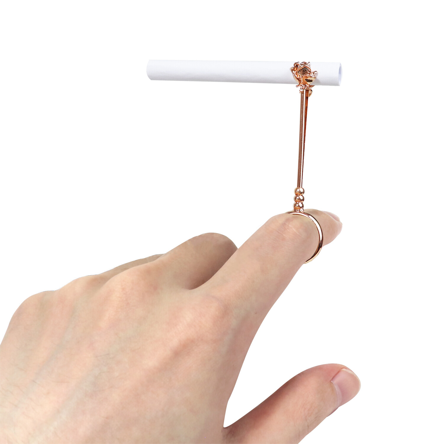 Cigarette Holder Ring Elegant Finger Holder Ring for Lady Smoker Smoke Holder