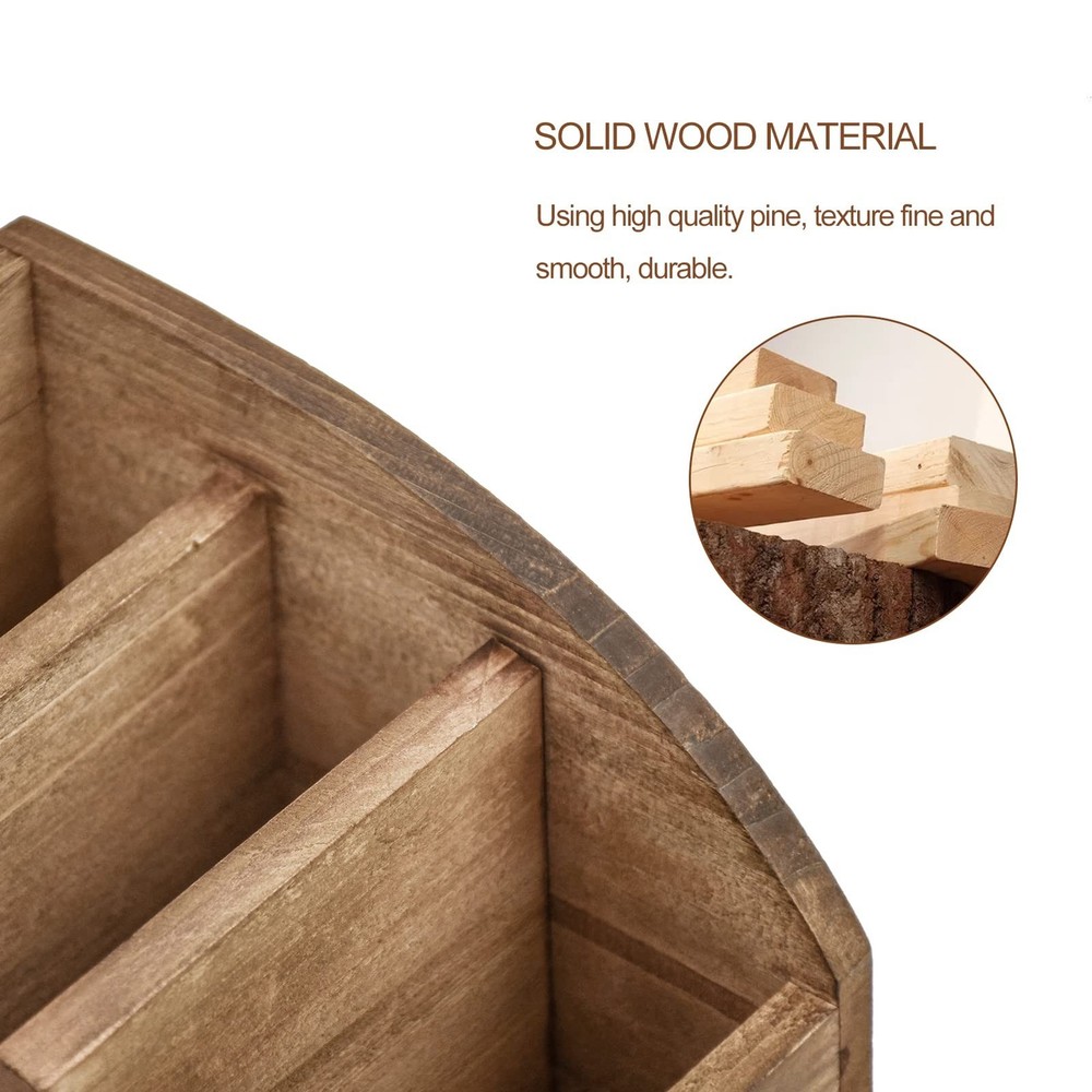 BONNY DODO Remote Control Holders Organizer Box for Table Small Solid Wooden ...