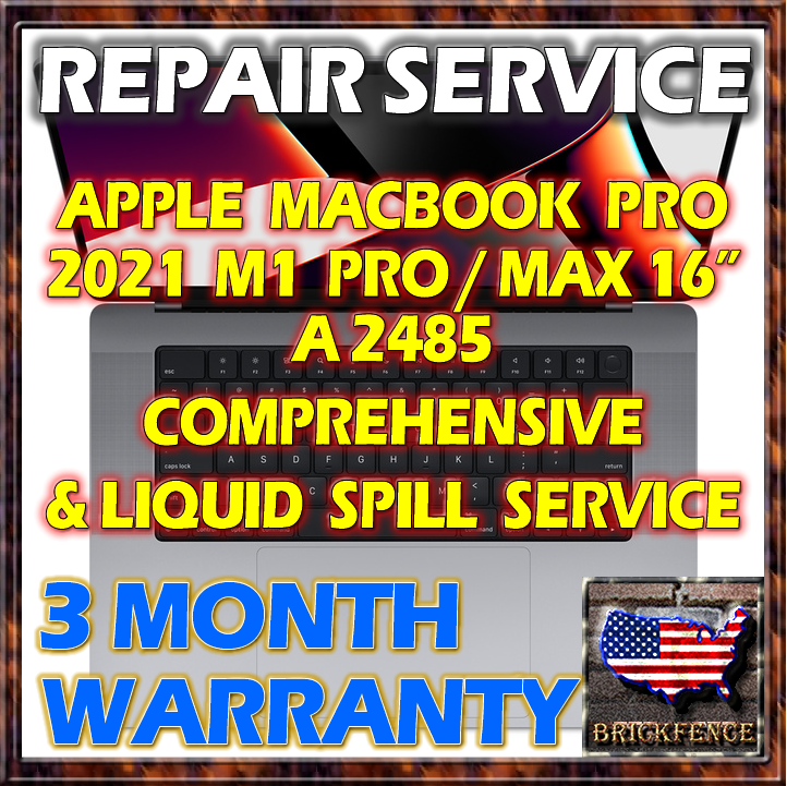 MACBOOK PRO 16 A2485 M1 2021 LAPTOP 820-02100-A LOGIC BOARD REPAIR &LIQUID SPILL