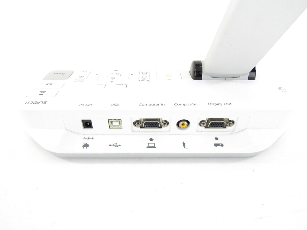 Epson ELPDC11 Document Camera Projector w/ AC Adapter & Remote Control