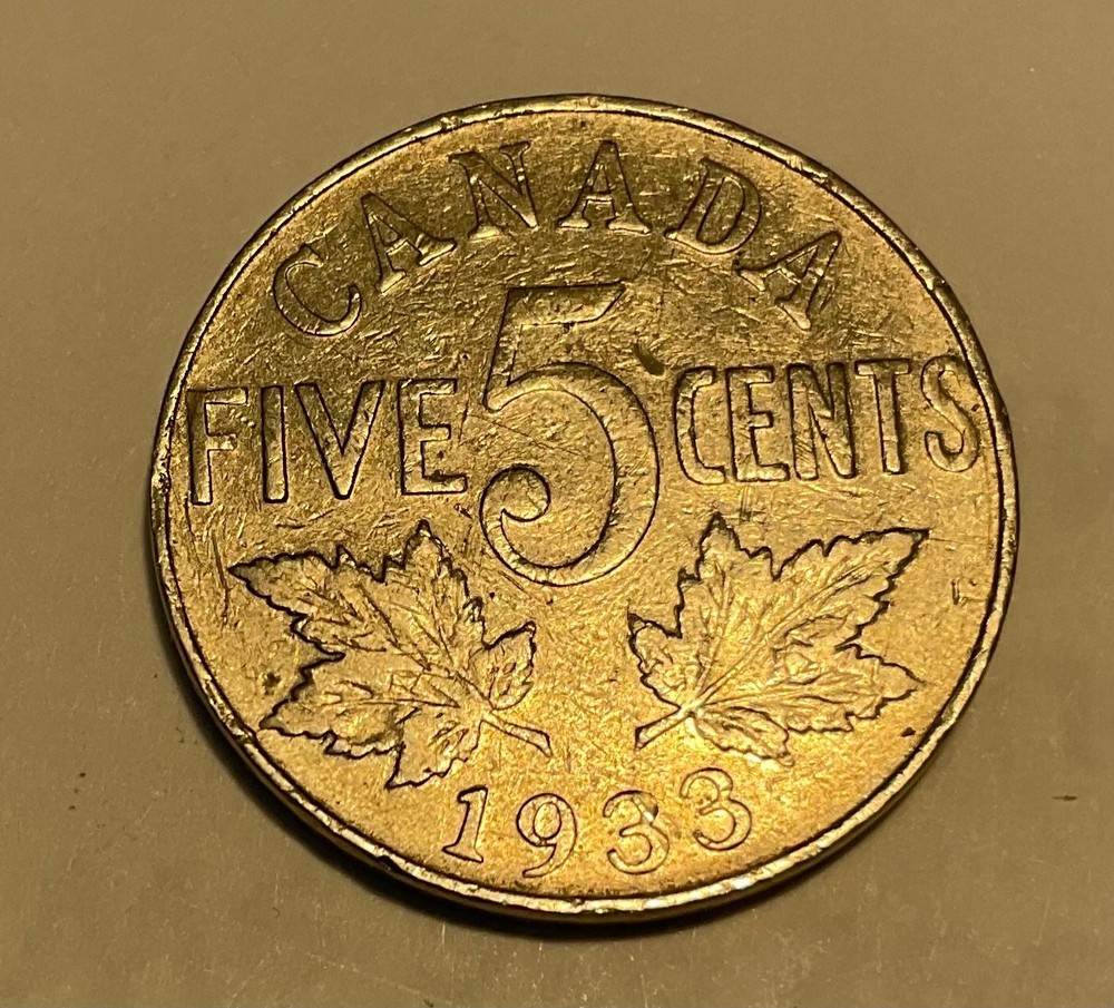 1933 CANADA - 5. cent