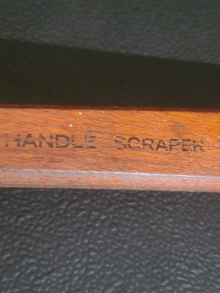 Vintage Hyde Long Handled Scraper #C81 Wood Handle