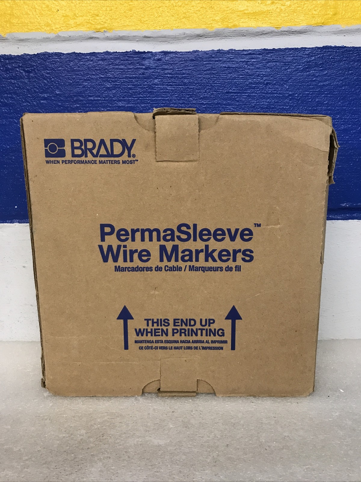 Brady 3PS-375-2-WT-2 PermaSleeve Wire Markers White 2000 Count Roll New In Box