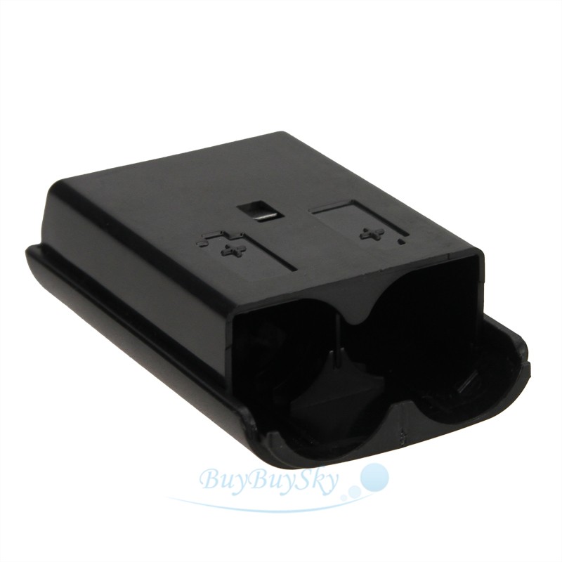 10 Black AA Battery Back Shell Case Cover Pack For Xbox 360 Wireless Controller